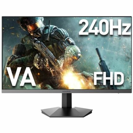 KOORUI 27 inch 240HZ Gaming Monitor DCI-P3 90% Color Gamut 1920 x 1080 HDMI, DisplayPort Black