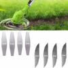ZJS Brush Cutter Blade Metal Blade，Cordless Grass Strimmers Spare Blade，Garden Grass Strimmers 8 Stainless Steel Blades，For Mowers & Outdoor Powe