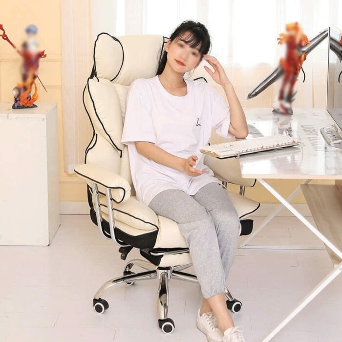 FGHOEV Oversized Comfortable Office Chair Sofa Chair Live Computer Chair Gaming Chair Soft Sofa Reclining Chair