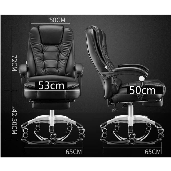 DINGZZ Office Chair Home Computer Chair PU Comfortable Swivel Gaming Chair Point Massage
