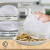 U-COOK Plate Cover for Food. Set of 2 Microwave Dish Cover for Kitchen with Air Vents, BPA Free, Dishwasher Safe. Size 26 cm.