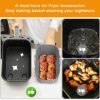 2PCS Silicone Liner for Ninjas Dual Air Fryer Reusable Silicone Air Fryer Liners Heat Resistant Double Air Fryer Silicone Basket Air Fryer Access