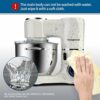 Vospeed Stand Mixer 1500W 8L Cake Mixer Electric Kitchen Food Mixer with Stainless Steel Bowl, Beater, Dough Hook, Whisk for Baking, Dishwasher S