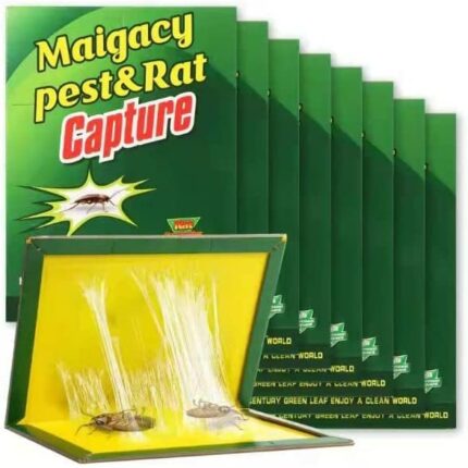 8 Pack Pest Sticky Pads Trap, Multi-Use Insects Sticky Boards/Extra Strong Glue Pest Sticky Board Trap A4 Size Effective Traps for Indoor/Outdoor