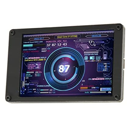 SUNGOOYUE Computer Temp Monitor, 3.5 Inch IPS USB Mini Screen Computer Temp PC CPU Data Monitor with Data Display for PC CPU RAM Data