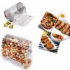 Verve Jelly Rotisserie Basket,14X18cm Stainless Steel Grilled Cage Basket Rotisserie Grill Rotary ​Baking Cage for Coffee Bean BBQ Grill Bakeware