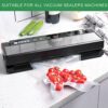 UKPALO 100PCS 15x25cm Precut Food Vacuum Sealer Bags, 4 mil Thicken Food Save Bags, BPA Free Vacuum Seal Bags, Heavy Duty, Great for Vac Seal Sto