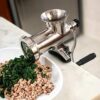 TreSpade TC-8 INOX No.8 Manual Meat Grinder Mincer (Silver) All Stainless Steel with 6mm Plate