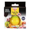 Zero In ZER886 Ready-Baited Fruit Fly Trap. Apple-Shaped, Non-Toxic, Insect Trap to Attract and Trap Fruit Flies, Suitable for Kitchen Counters,