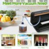 Vacuum Sealer Machine, Vacuum Food Sealer with 20pcs Seal Bags Heat Sealer Machine for Dry and Moist Food Fresh Preservation, Hose Included