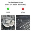 XCDMJ Garden Pegs Stakes Staples Securing Lawn U Shaped Nail Pins Ideal 50 Weed Control Membrane Pegs + 50 Buffer Washer,Heavy Duty Garden Pegs M