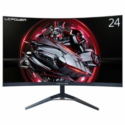 LC-Power 23.6" VA Curved 1500R LED Gaming Monitor - Full HD 1080P, 165Hz Refresh Rate, Freesync & G-sync Compatible