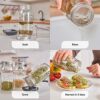 1 Pack Sprouting Jar Kit | Complete Growing Set for Making Sprouts | Easy Organic Sprouts at Home | Indoor Seed Sprouter | Sprout Starter Kit | M