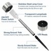 12 Pack Solar Stake Lights Outdoor Garden LED Light, Cool White Light, Garden Solar Stakes Light, with Solar Panel, Waterproof Outdoor Pathway Li