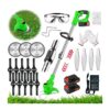 24 PCS Strimmer Blades Lawn Mower Blades Metal Blade Strimmers Replacement Accessories for Outdoor Tough Weeds Undergrowth Grass Cutting