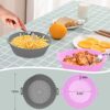 ZHONYEE 2 Pack Round Air Fryer Silicone Liners, Reusable Heat-Resistant and Food Safe Air Fryer Accessories, Easy Cleaning, Top 7.8 Inch Bottom 6