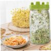 2pcs Sprouting Lid Garden Tools Lid Sprouting Net Cover for Cultivated Bean Sprouts Broccoli Lentils (Green) Pots Planters Grow Bags