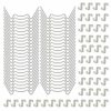 100 Pcs Greenhouse Glass Clip - Stainless Steel Greenhouse Window Clips Glass Pane Fixings Clips(50x W Glazing Clip and 50x Z Fixing Clip)