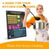 3 PCS Air Fryer Cooking Times Chart UK, Air Fryer Accessories Magnetic Cheat Sheet Set, Cooking Times Temperature Quick Reference Guide, Kitchen