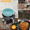5.5 Liter Digital Air Fryer | Transparent cooking window | Air Fryer |Touch screen design| 8 Cooking Presets | Adjustable Temperature |1500W|Come