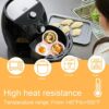 2Pcs Silicone Air Fryer Egg Pan,Air fryer egg mould,Non Stick air fryer muffin tray,air fryer silicone baking pan Cupcake Pan Pancake Mold,3Cavit