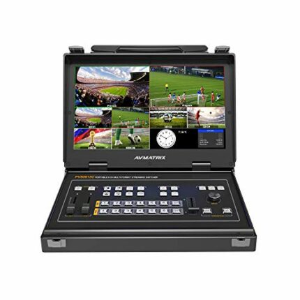 AVMATRIX PVS0613U 13.3 Inch IPS FHD Screen Portable 6 Channel 4×SDI and 2×HDMI Inputs Multi-Format Streaming Switcher