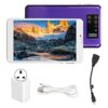 7 Inch Tablet IPS Screen Purple for Android 10 100‑240V 4GB 32GB 1200x1920 HD Resolution 6000mAh Battery Kids Tablet for Seniors (UK Plug)