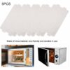 5Pcs/Set Microwave Oven Parts, Universal Mica Plates Sheets Waveguide Cover Replacement Accessory for Home Kitchen Office Hospital
