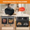 Tuuyee 2PCS Silicone Liners & 2PCS Racks for Ninja Dual Air Fryer AF400UK, Tower T17088, 4PCS Set Multifunctional Ninja Dual Air Fryer Accessorie