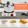 1500w Single Hot Plate - Ring Stove Hob - Portable & with Adjustable Thermostat - Cast Iron Heating Plate - Best for Cooking - Zuvo