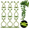 120pcs Self-Adhesive Hook Plant Vine Traction, Plant Climbing Wall Fixture Clips,Climbing Plant Support Clips Vine Plant Climbing Wall Fixer for
