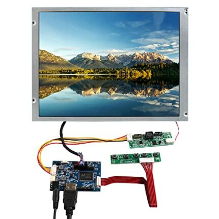 VSDISPLAY 12.1 Inch HD 1024x768 IPS Panel 12.1'' 4:3 Aspect Ratio WLED LCD Screen with HDMI Audio LVDs Driver Controller Board for Industrial Mac