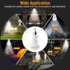 2 Pack Solar Powered Led Shed Light Bulb, TechKen Portable Lantern Lamp with Panel for Indoor Outdoor Kitchen Garden Patio Yard Hiking Camping Te