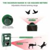zonpor Ultrasonic Fox Repellent Cat Repellent Solar Battery Powered Animal Scarer Repellent for Garden, Waterproof Outdoor Deterrent Repeller