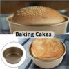 VinBee 2PCS Air Fryer Egg Moulds 4 Inch Non-Stick Round Cake Moulds for Baking Ramekins for Air Fryer