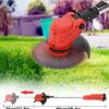 XH&XH UniversalGrassCut Brushcutter Cordless Brushcutter 21V Brushcutter Brushcutter Lawnmower Lawnmower with 3 types of blades, with battery and