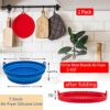 2Pcs Air Fryer Silicone Liner, 7.5 Inch Collapsible Air Fryer Silicone Pot, Reusable Food Grade Silicone Air Fryer Liners Accessories for Oven, M