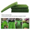10Pcs 15 x 15cm Artificial Grass, Artificial Garden Grass, Artificial Grass Mat, Garden Micro Grass Turf Rug, Turf Lawn Garden Micro Landscape Or