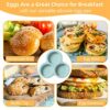 2Pcs Silicone Air Fryer Egg Pan,Air fryer egg mould,Non Stick air fryer muffin tray,air fryer silicone baking pan Cupcake Pan Pancake Mold,3Cavit