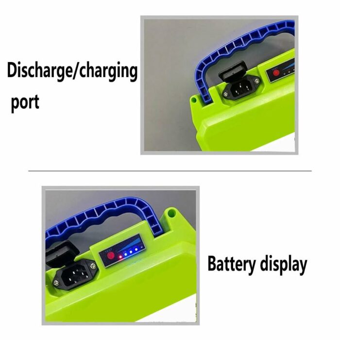 FARUTA 24V/48V Electric Lawn Mower Lithium Battery Tea Picker Hedge Trimmer 20Ah Garden Tools Battery with Battery Display and Charger,24V