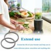 2pcs Replacement Rubber Gasket Seal Ring,Replacement Seal Rings for Nutribullet Rubber Ring Seal Rings Gaskets,Ancable Seal Rings Gaskets with Li
