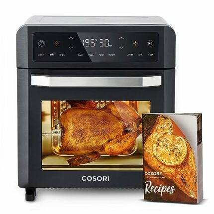 COSORI Air Fryer Oven,12L Large Capacity with 1800W Powerful Dual Heating,11-in-1 Rotisserie Air Fryer,Convection Fan for Fast Cooking,30-Recipe