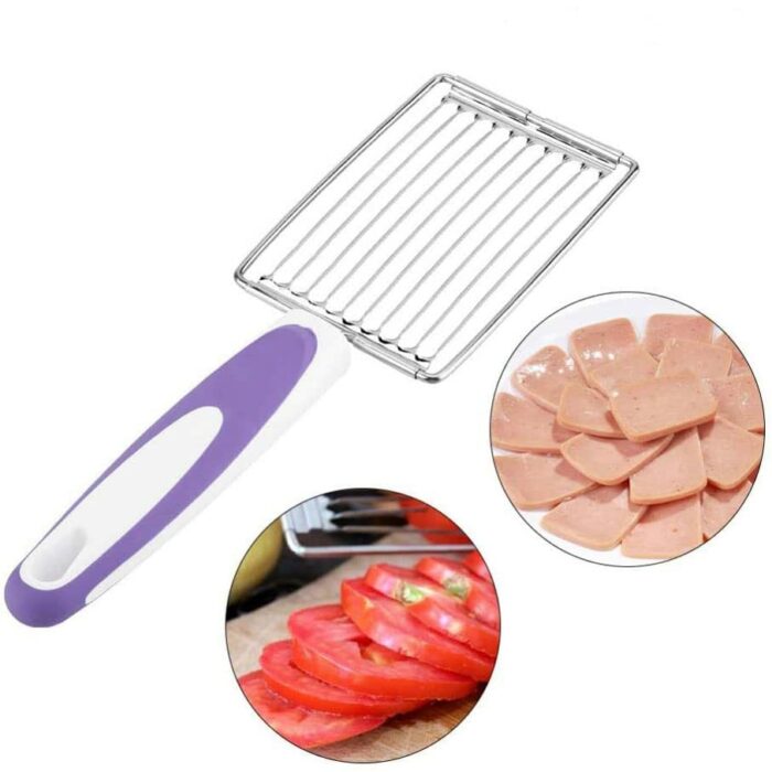 Luncheon Meat Slicer Anti-Slip Cutter Multifunctional Divider for Steak Tomato Vegetable Fruit Ham Luncheon Meat