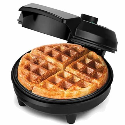 NETTA Waffle Maker Iron Machine - Deep Fill Non-Stick Coating Cooking Plates, Adjustable Temperature Control, Belgian American Round Waffle Iron