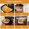 2Pcs Air Fryer Liners Reusable Non-Stick Silicone Air Fryer Pot 7.5 inch Heat Resistant Round Silicone Baking Pan Air Fryer Basket Cake Mould Bow