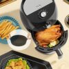 2Pcs Air Fryer Silicone Liners Reusable Air Fryer Silicone Pot Heat Resistant Round Silicone Baking Pan/Basket Air Fryer Accessories Paper Liners