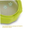 2pcs Sprouting Lid Garden Tools Lid Sprouting Net Cover for Cultivated Bean Sprouts Broccoli Lentils (Green) Pots Planters Grow Bags