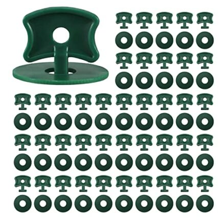 200 Pcs Greenhouse Twist Clips,Plastic Greenhouse Fixing Clips and Washers Greenhouse Accessories Extender Corner Clips for Aluminium Greenhouse