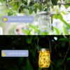 3 Pack Solar Mason Jar Lights,30 LED Water-Proof Outdoor Solar Lanterns,Garden Lights,Hanging Lights for Outside,Wedding, Party, Bar, Garden,Chri
