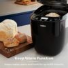 Tower T11003 2 lb Digital Bread Maker with 12 Automatic Programs, 13 Hours Delay Timer, 60 Minutes Keep Warm Function, Adjustable Crust Control,
